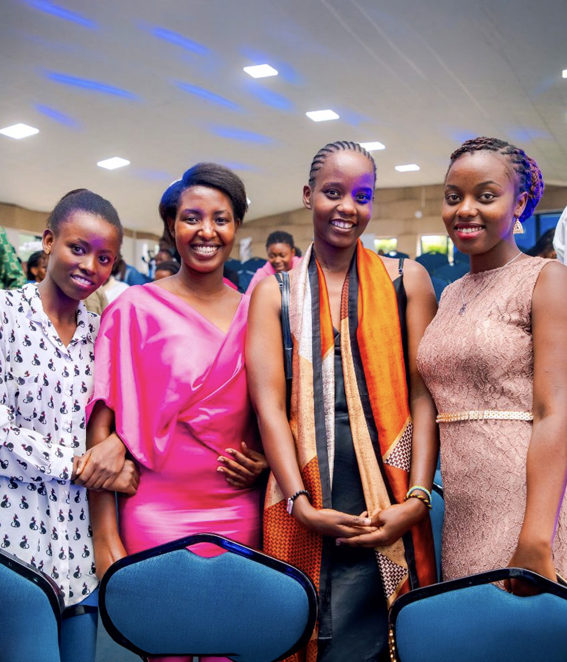 Young Rwandan women participating in a Chancen higher education programme.