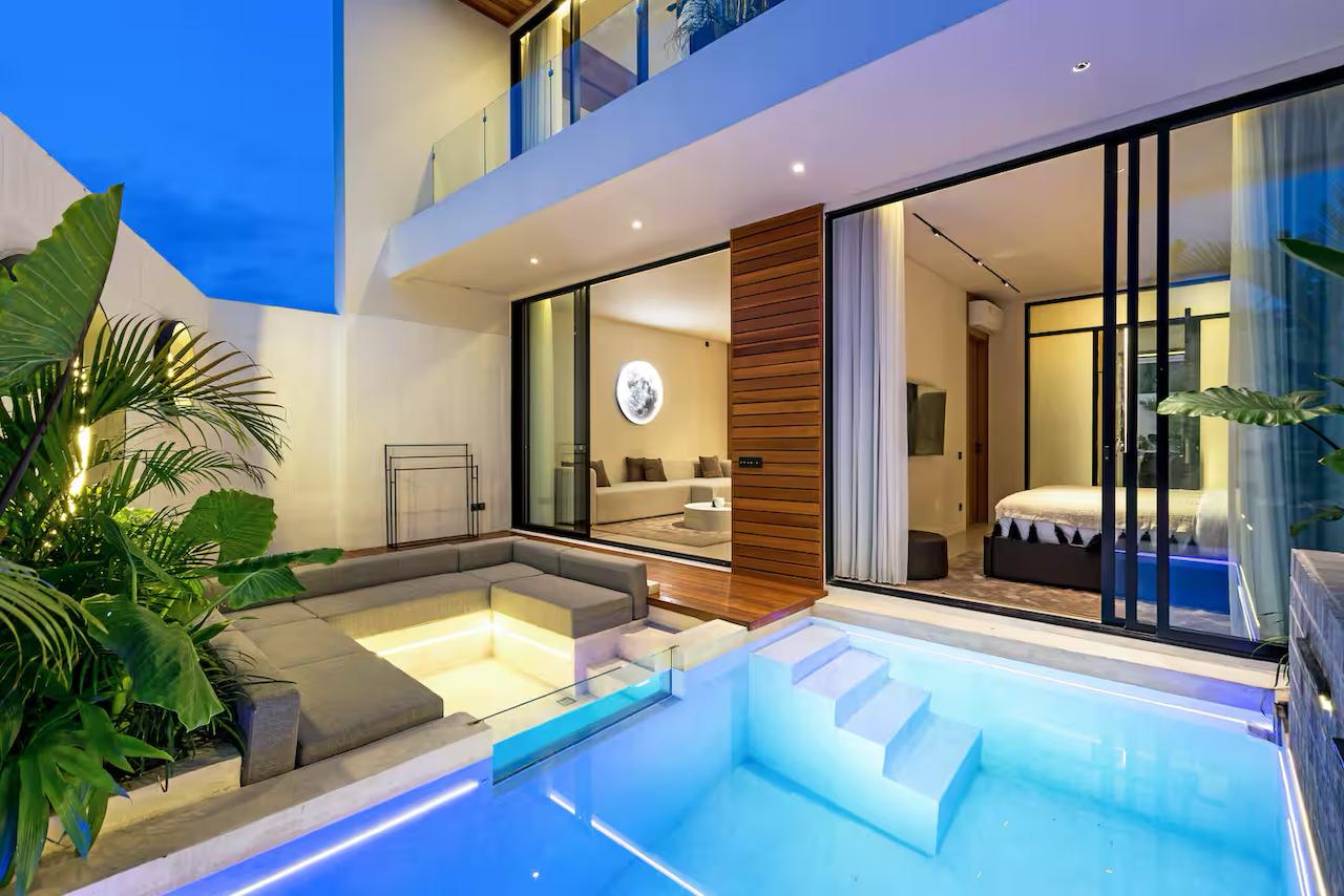 A spacious 3-bedroom villa with a dedicated office in Canggu, Berawa