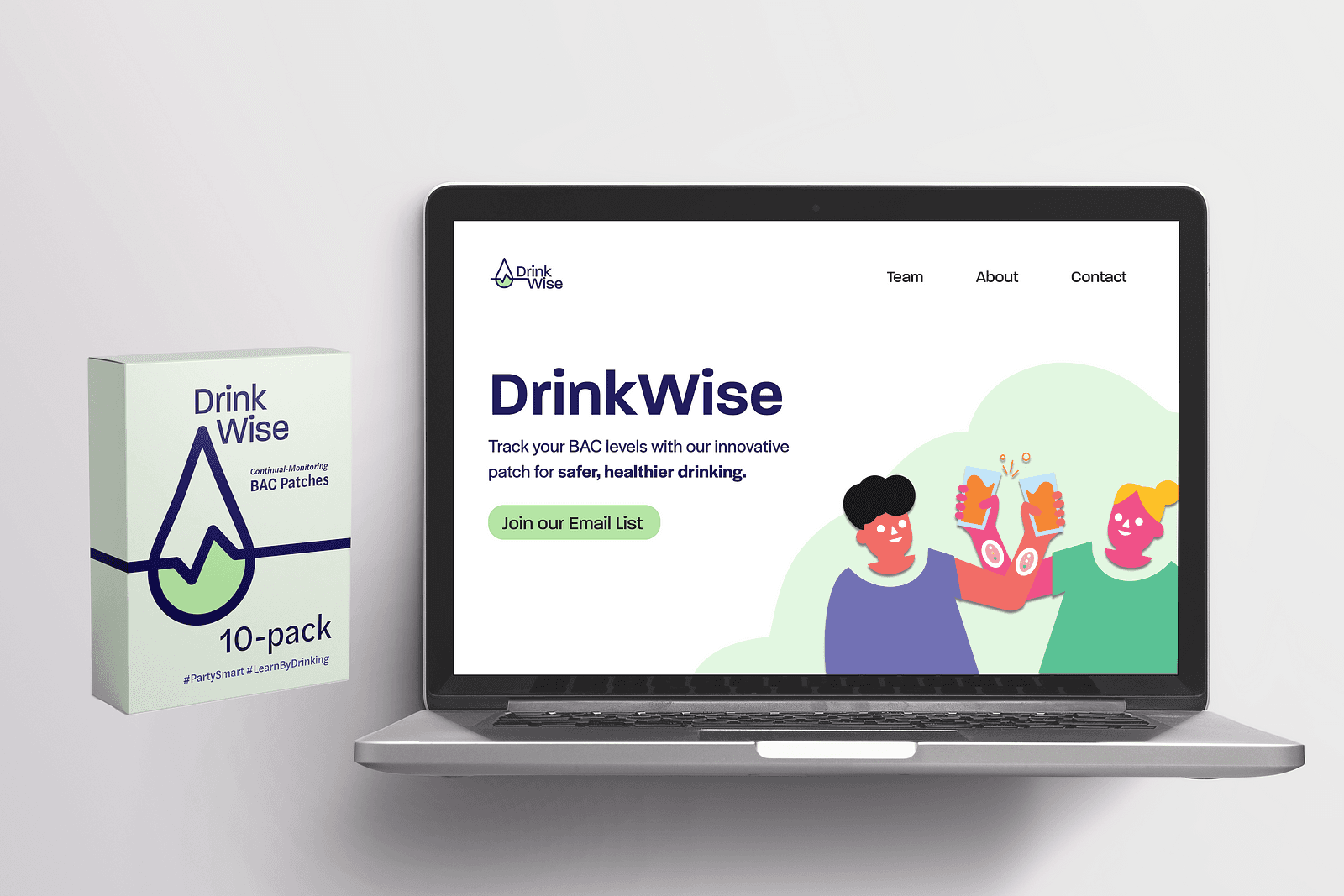 The client is a senior project start-up that has developed an innovative product in the form of an alcohol sensing patch.