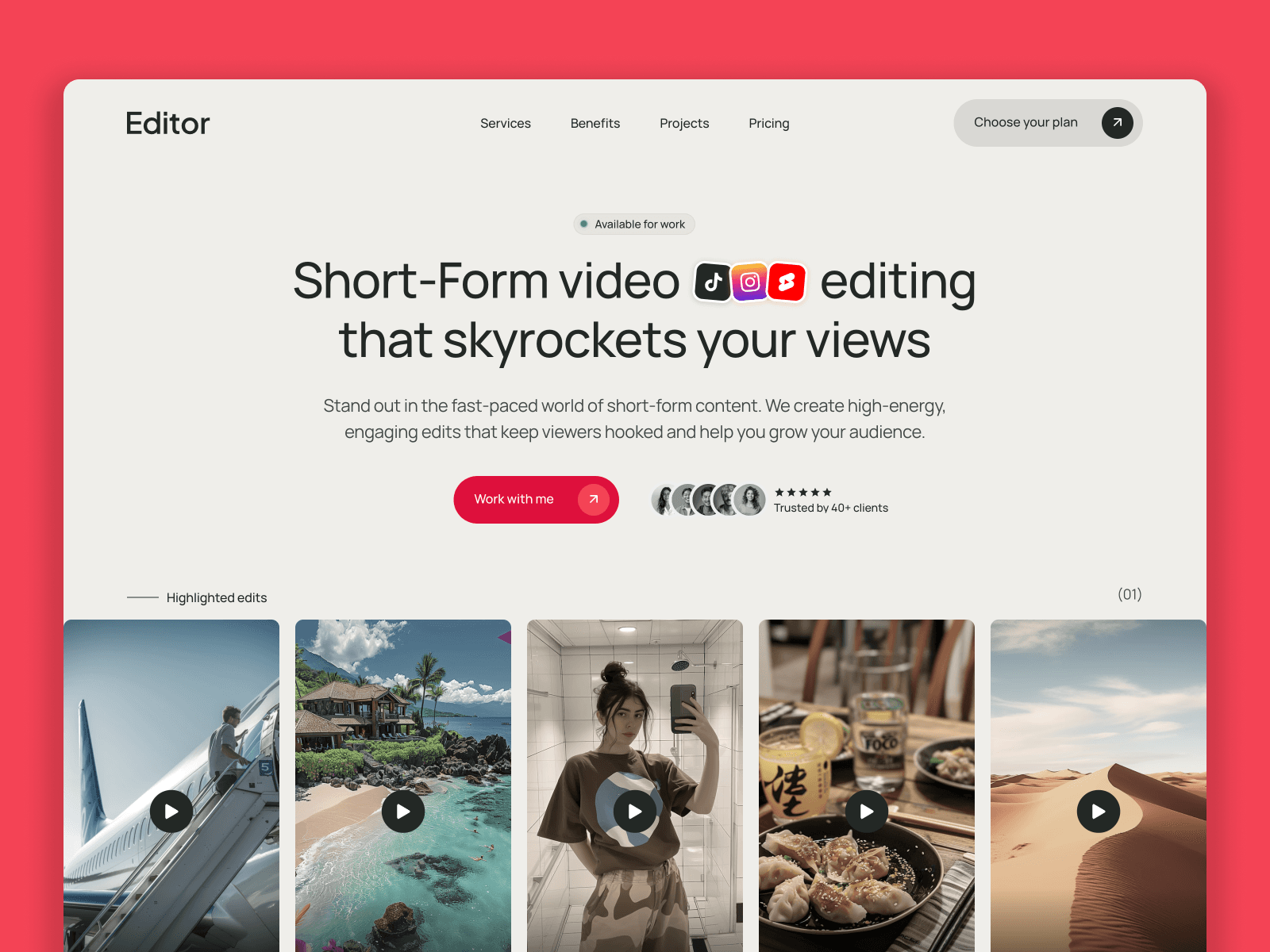 Editor — Video Editor Template Thumbnail