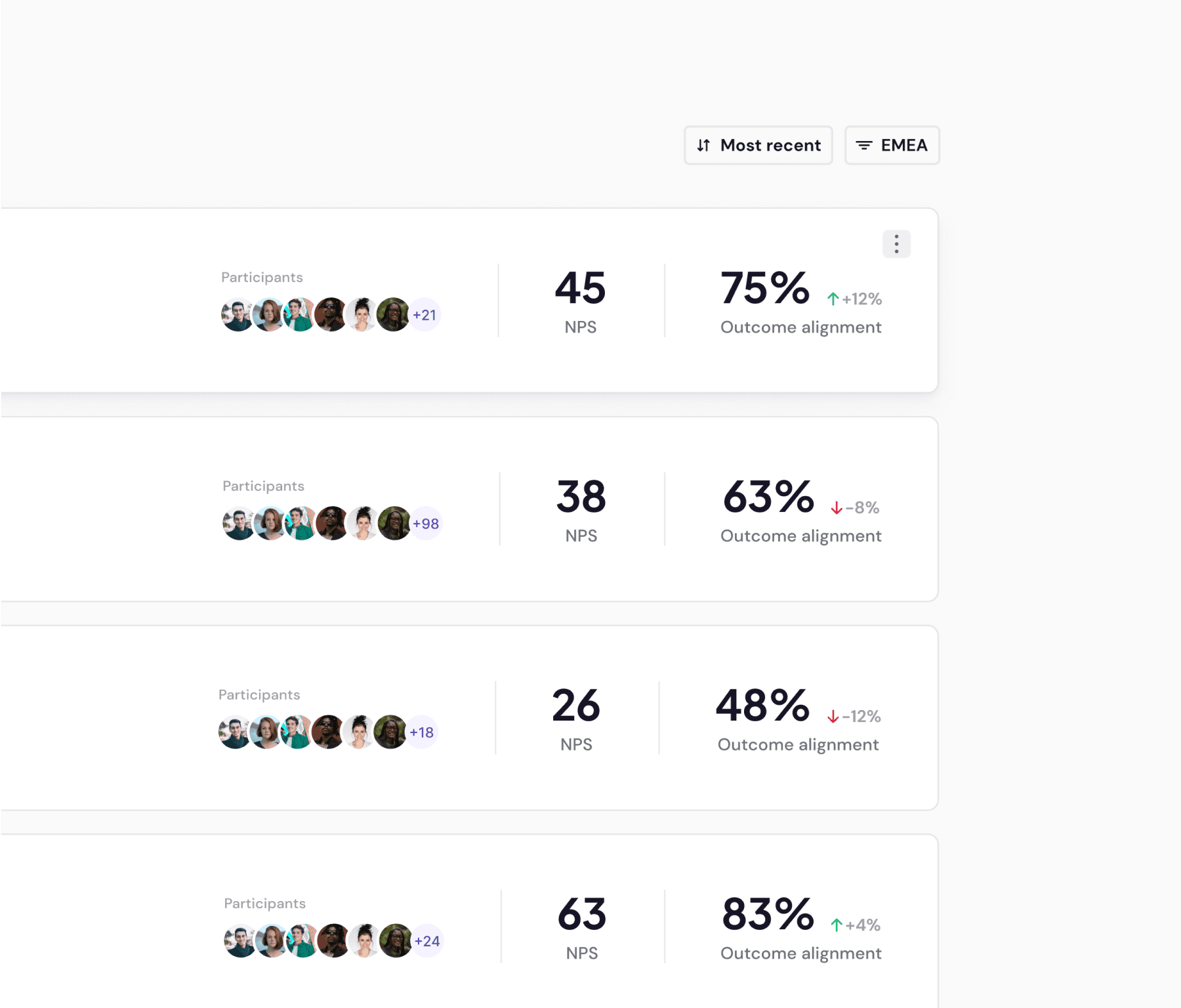 insights to compare different reports screenshot