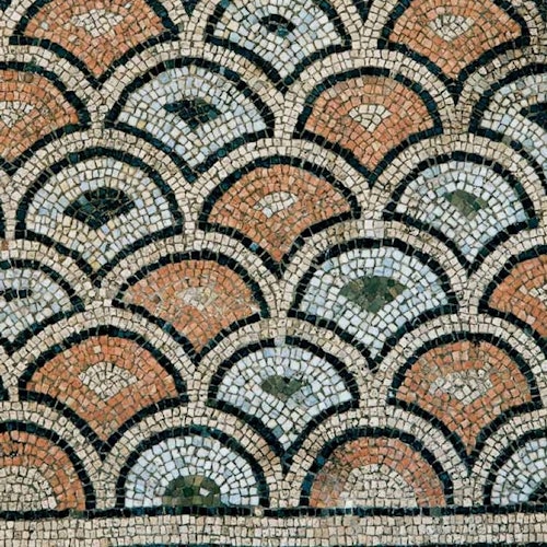 The mosaics on the floors of the domus