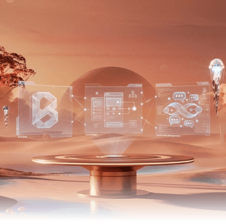 Servicios de UX UI, branding y social media con enfoque en diseño de experiencias digitales