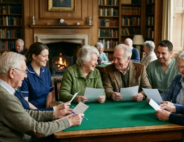 Quiz night in the library