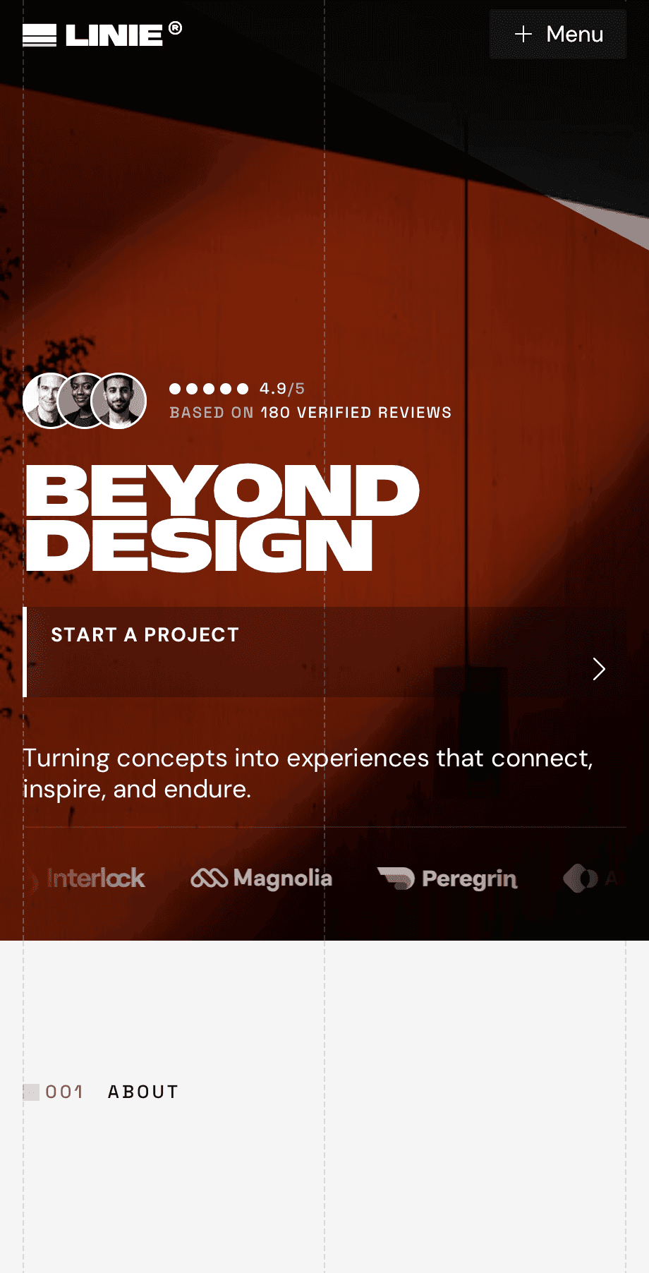 Linie Digital Agency Framer Template