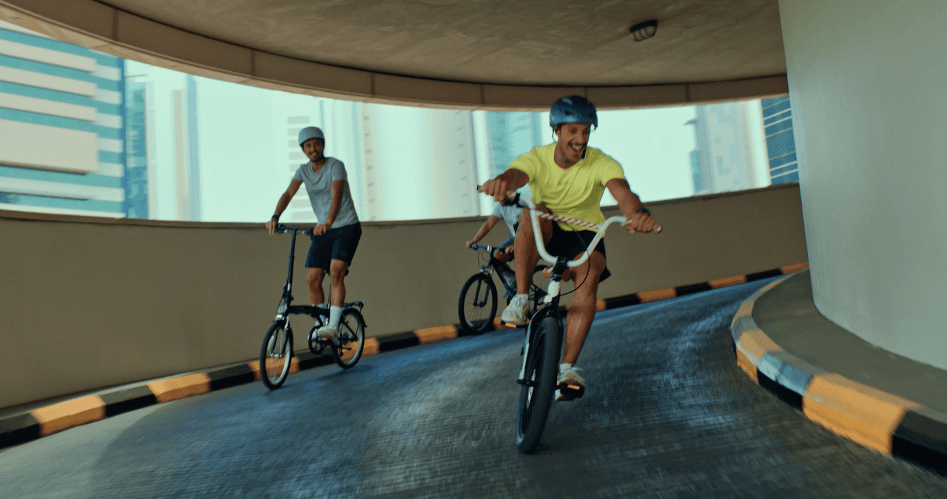 Man wearing VR glasses