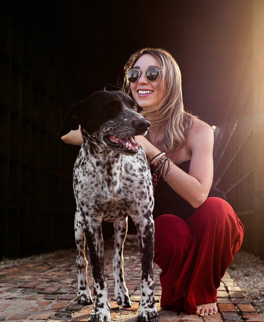 Sesión de fotografía con perro en Puerto Escondido
