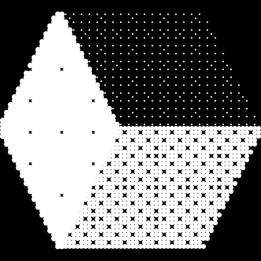 Abstract yellow lines on a black background