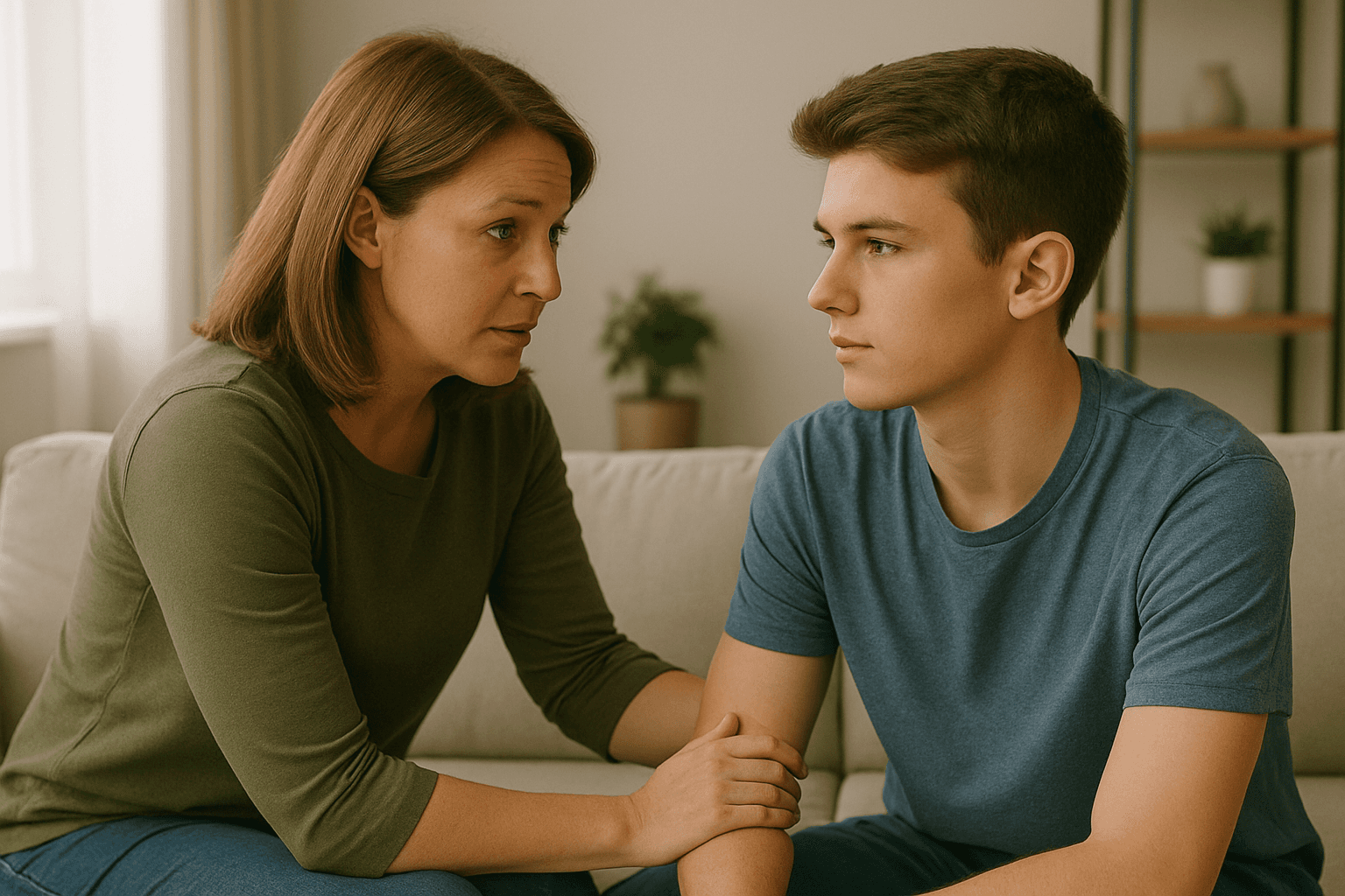 Conversion Truth for Families - Mother Talking to Son