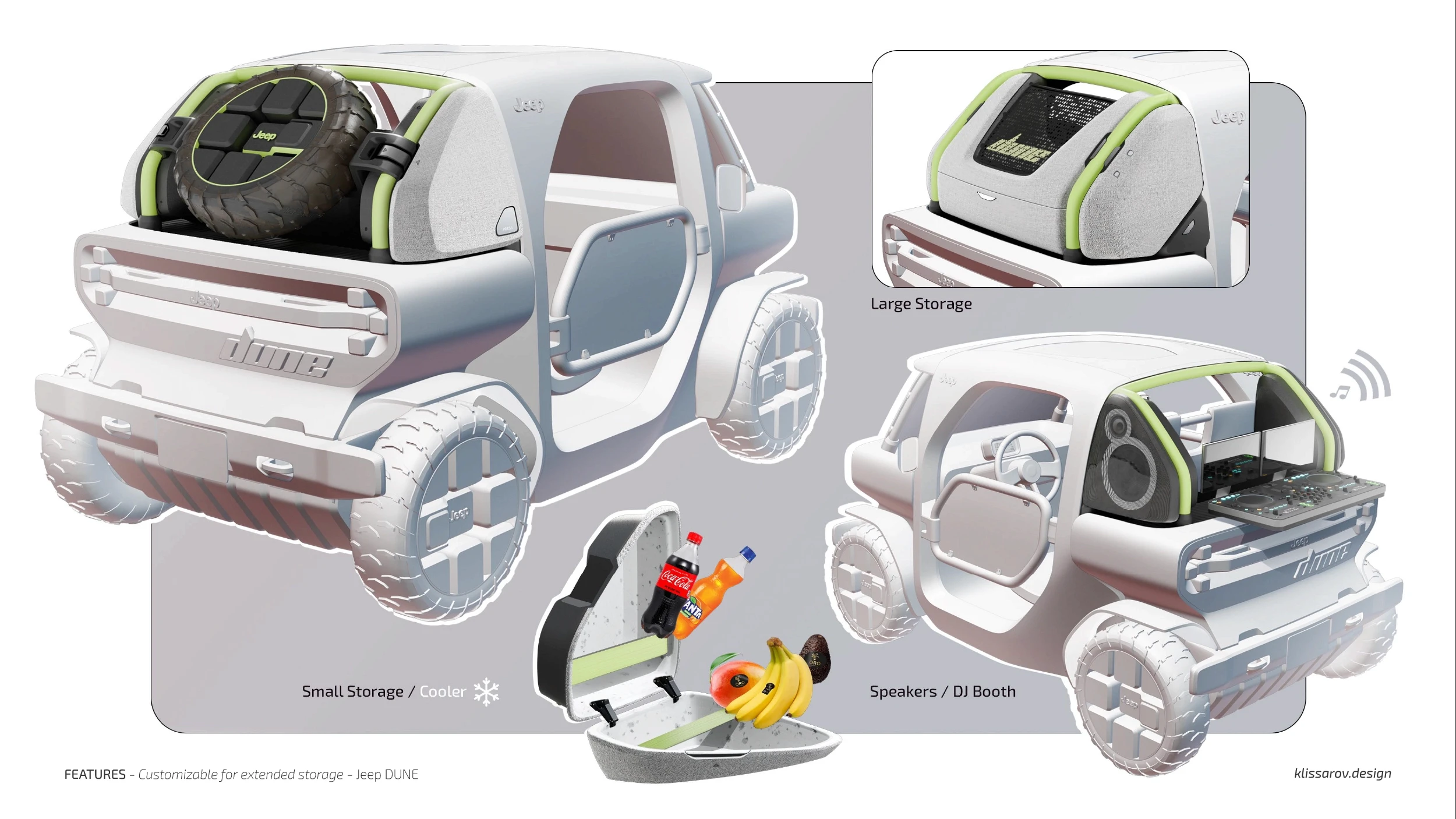 Jeep dune design features