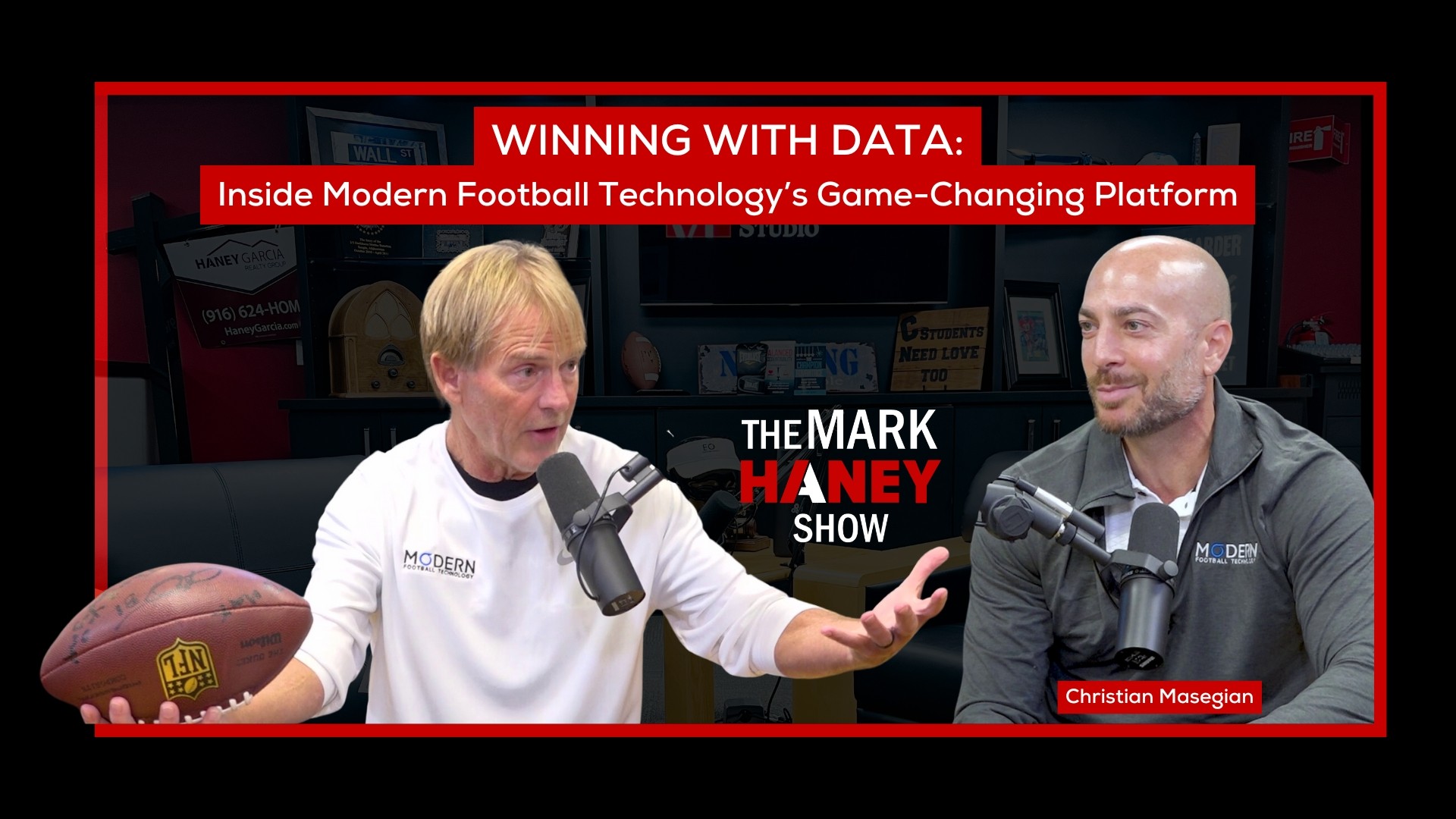 Christian Masegian joins The Mark Haney Show to discuss how Modern Football Technology is transforming football data, strategy, and performance