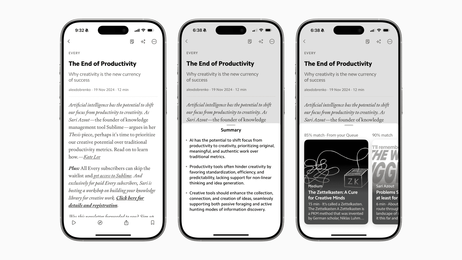 Matter app on iPhone