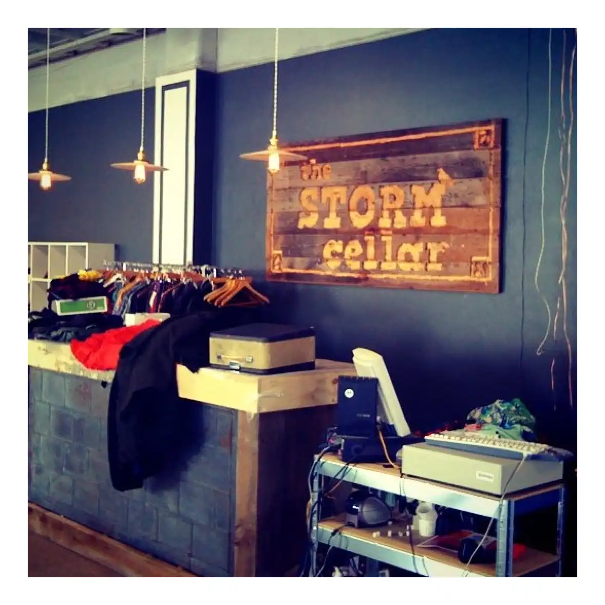 The Storm Cellar's Checkout counter