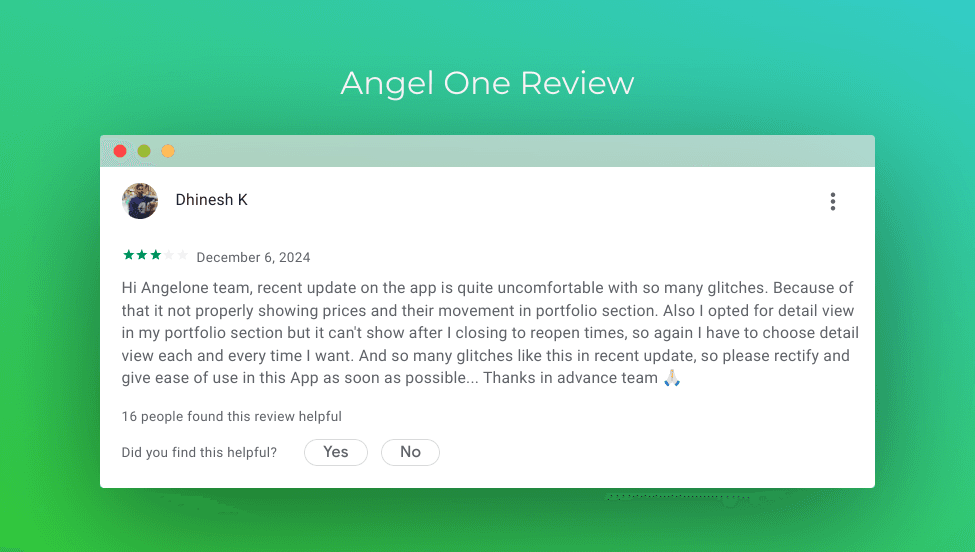 Angel One 3 Star Review