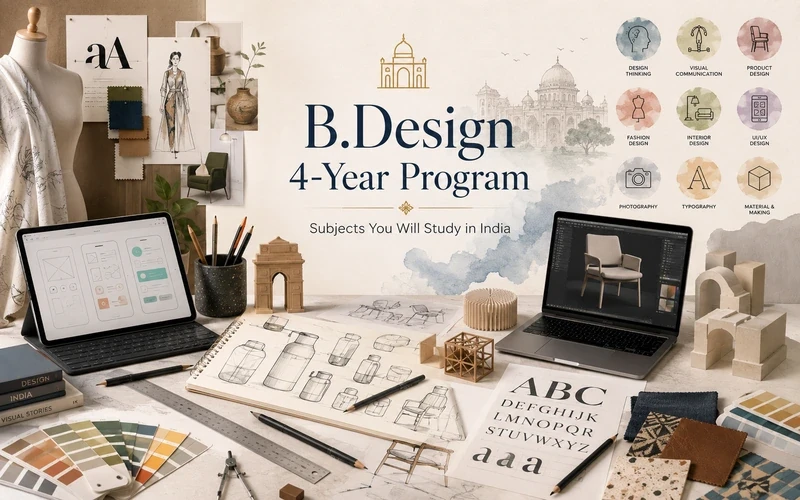 Bachelor of Design (B.Design) 4-Year Program: Subjects You Will Study in India