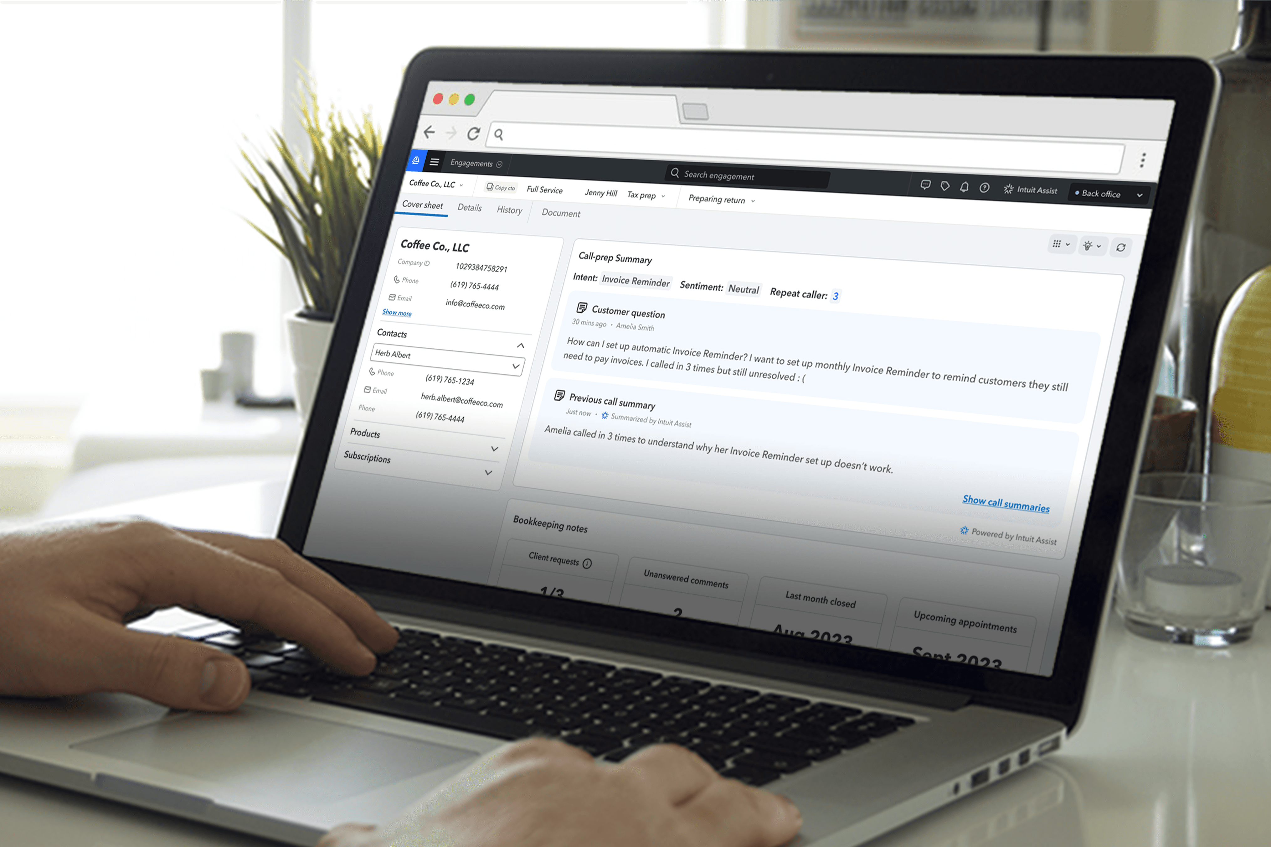 Intuit - Virtual Expert Portal - person using the site