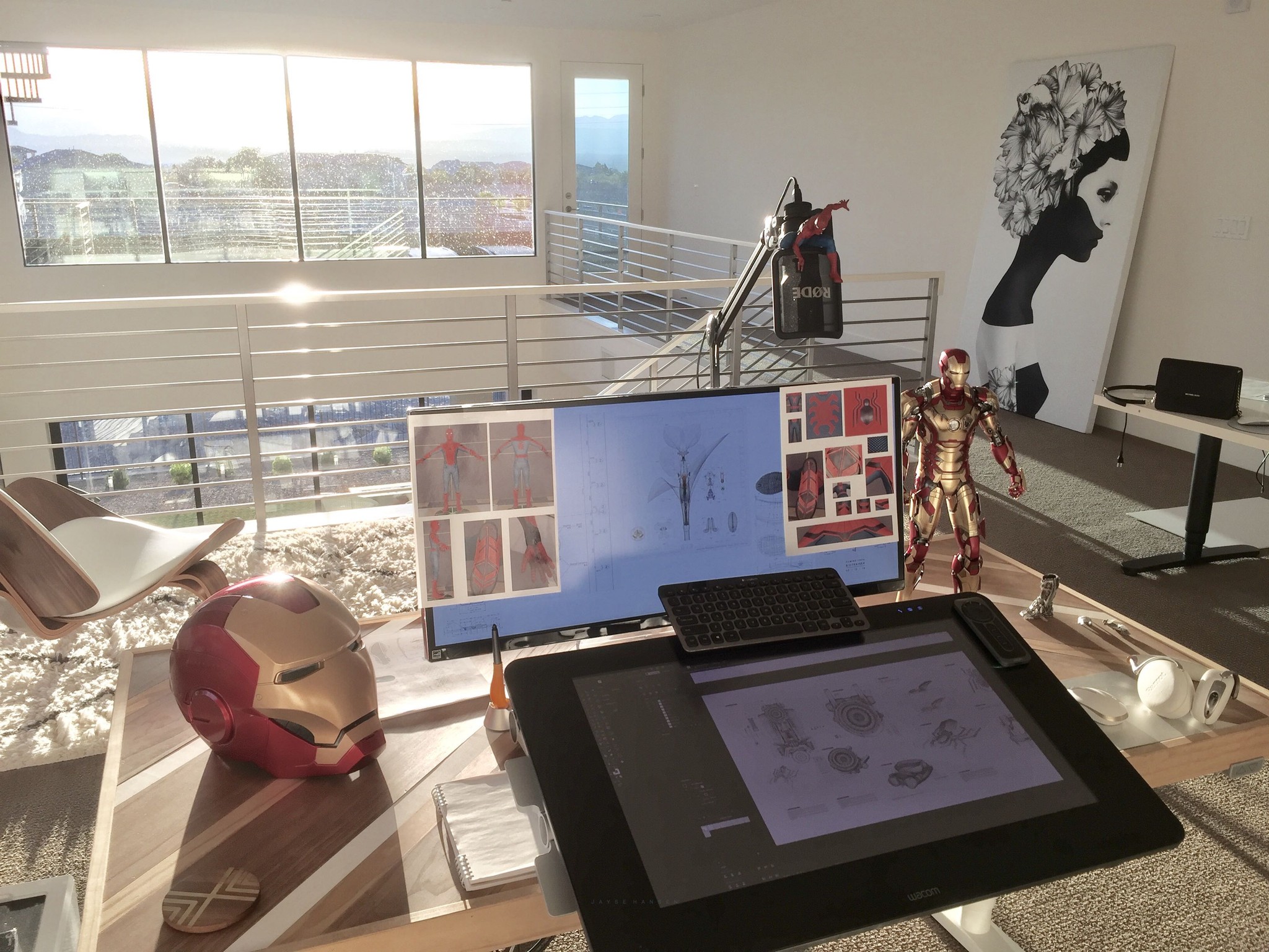 Jayse's office while researching Spider-Man for the MCU Holograms and HUDs