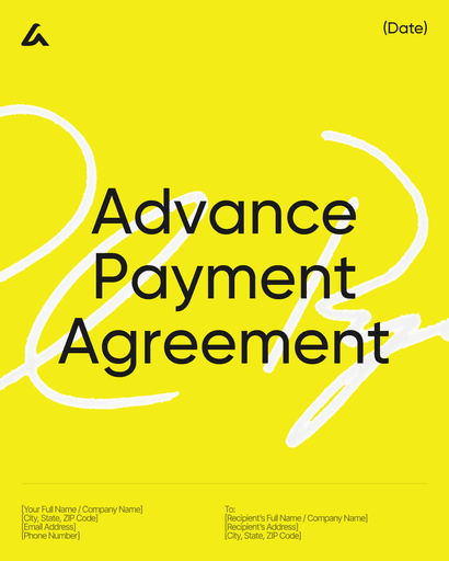 Advance Payment Agreement