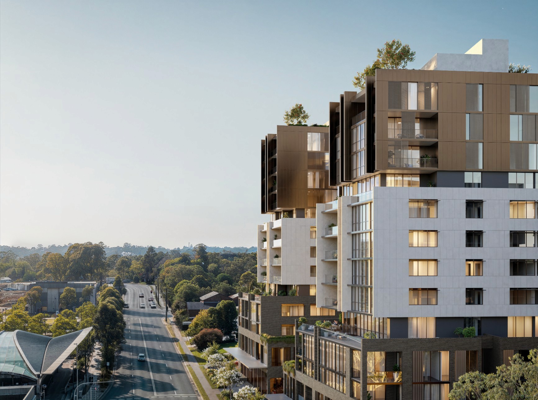 Contemporary apartments in Castle Hill NSW near Metro and main road, off the plan Sydney real estate with $10K deposit and weekly payments