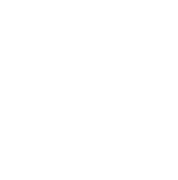 White interwoven logo on black background. Simple, minimalist design.