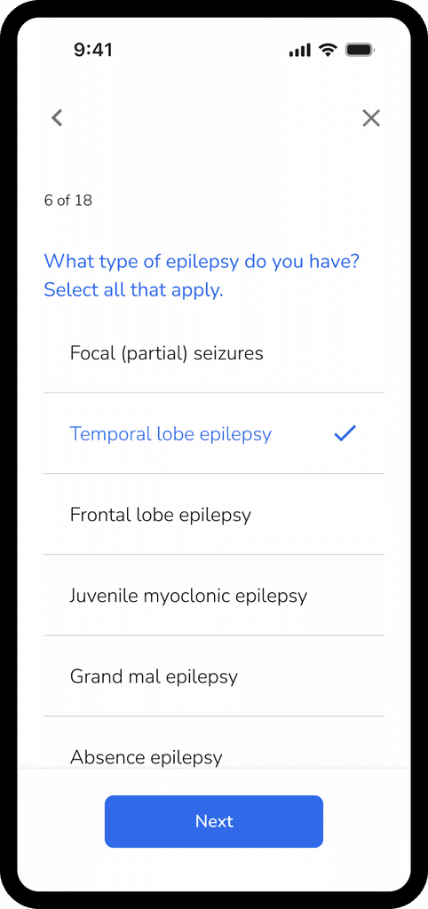 What type of seizure mockup