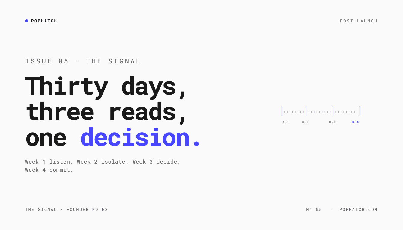 first 30 days after launch