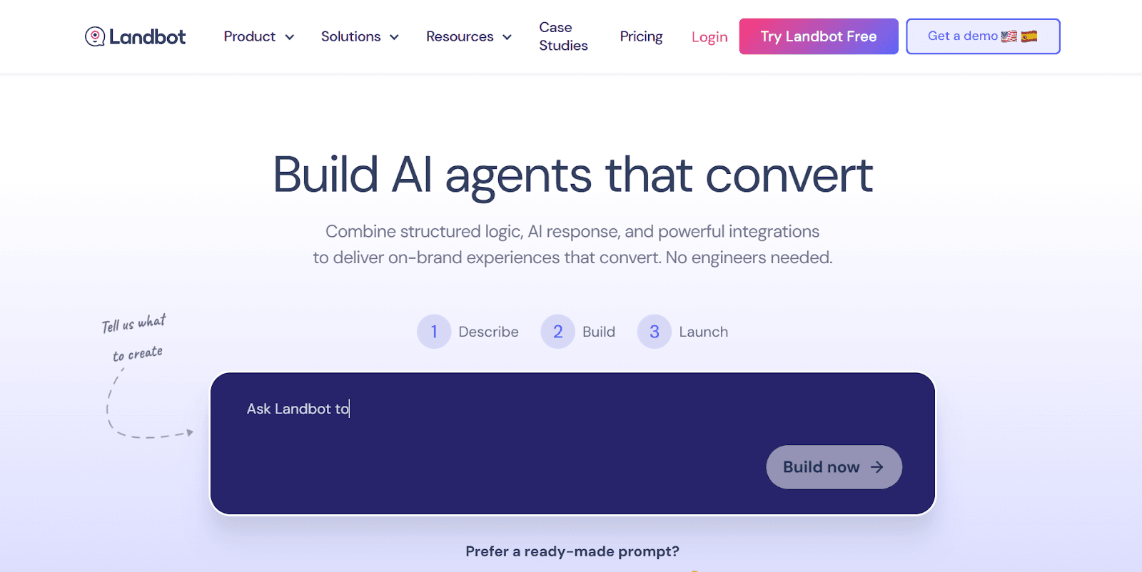 best chatbots for marketers - landbot