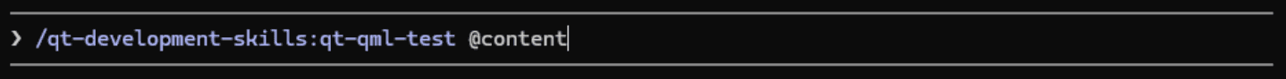 Terminal command: /qt-development-skills:qt-qml-test @content