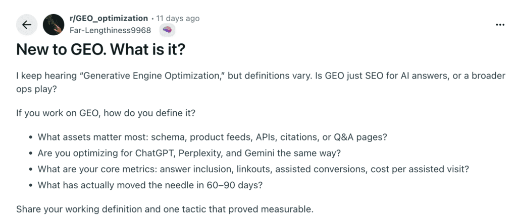 geo optimization
