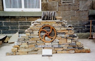 Trockenmauerkunstwerk Heritage Fair Demonstration von George Gunn