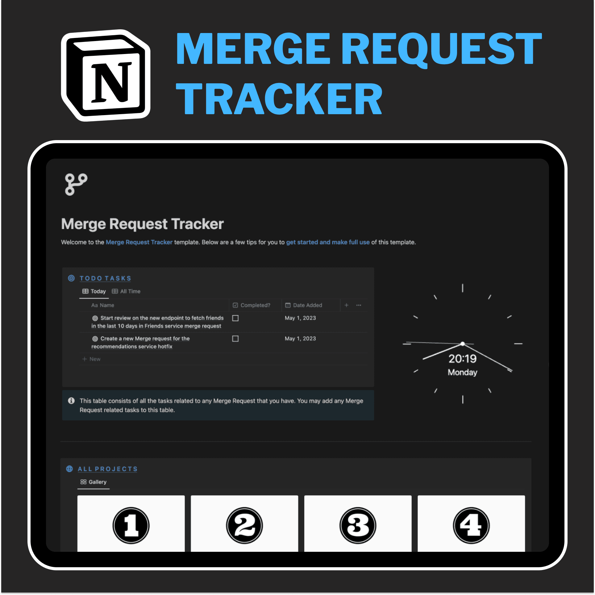 Notion Merge Request Tracker