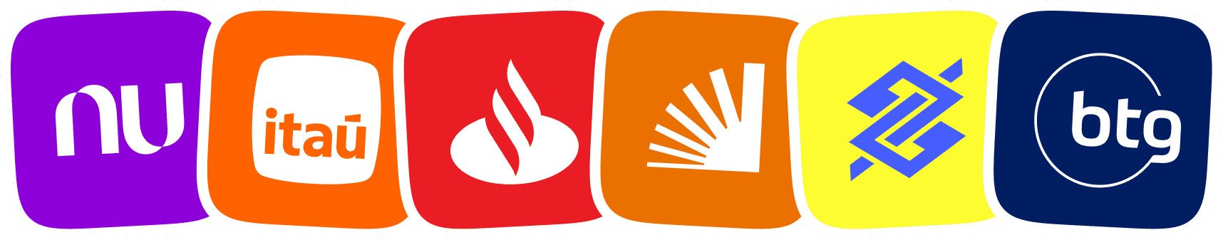 Logos Santander e Inter integrados ao Visor por Open Finance