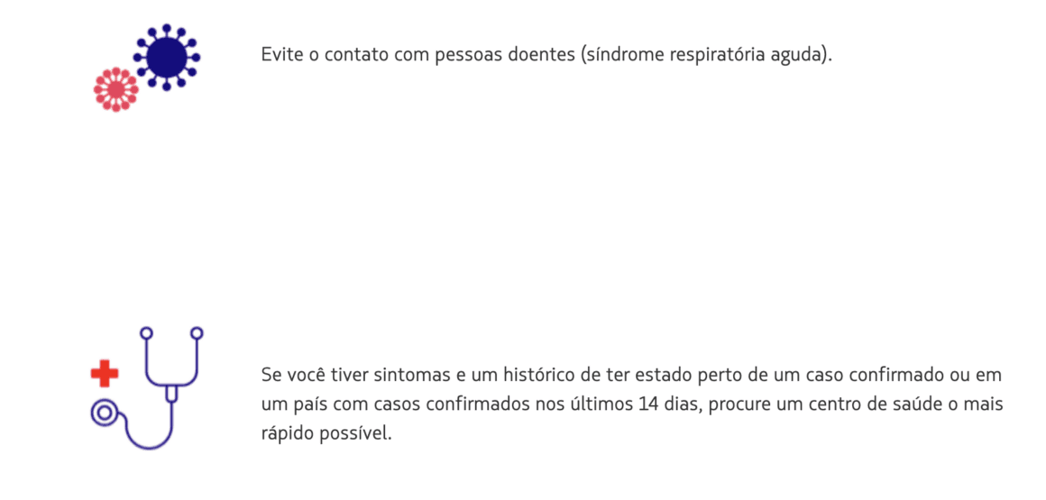 recomendações contra covid-19 em companhias aéreas