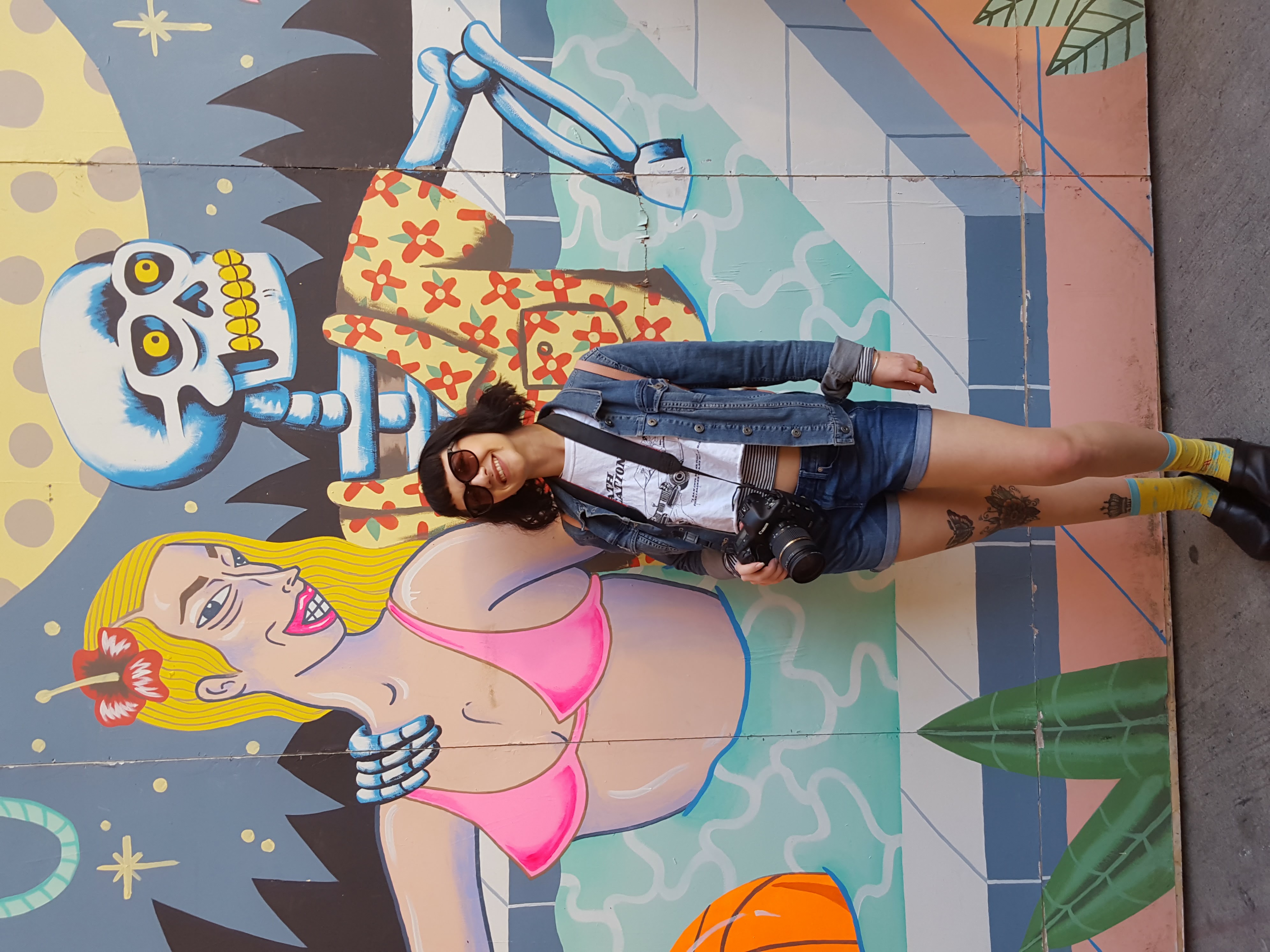 Woman with color palette