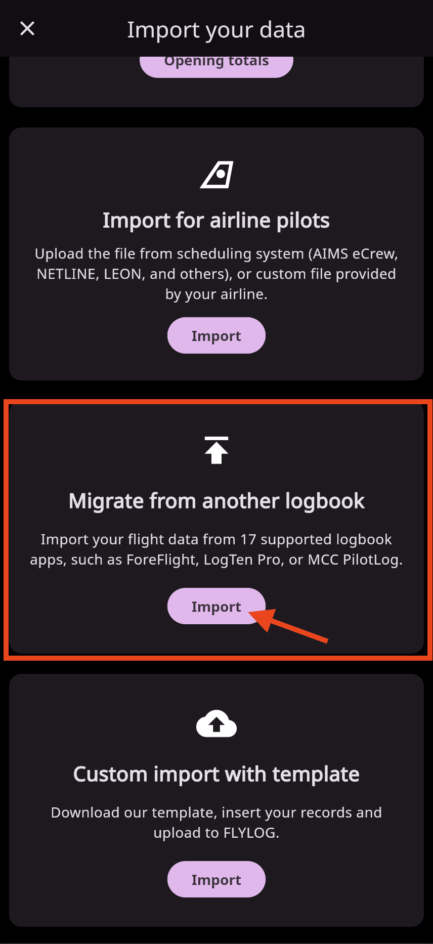 migrate from eLogbook