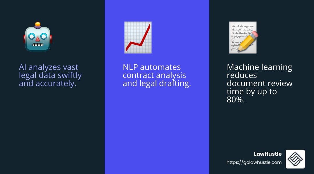 Machine learning reduces document review time by 80% - case automation infographic 3_facts_emoji_blue