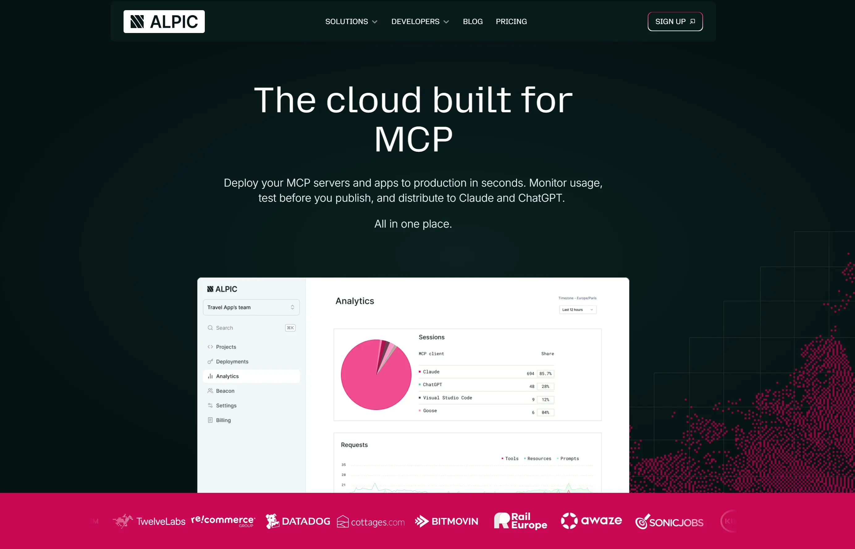 site framer Alpic