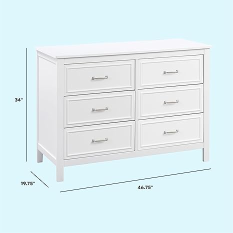 Elegant davinci charlie dresser with ample storage space and a timeless design.