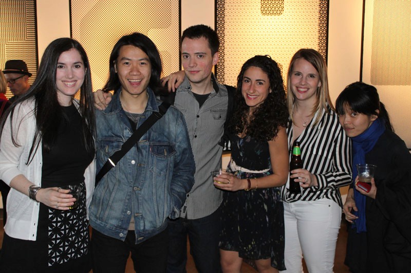 group photo of students at the exhibition