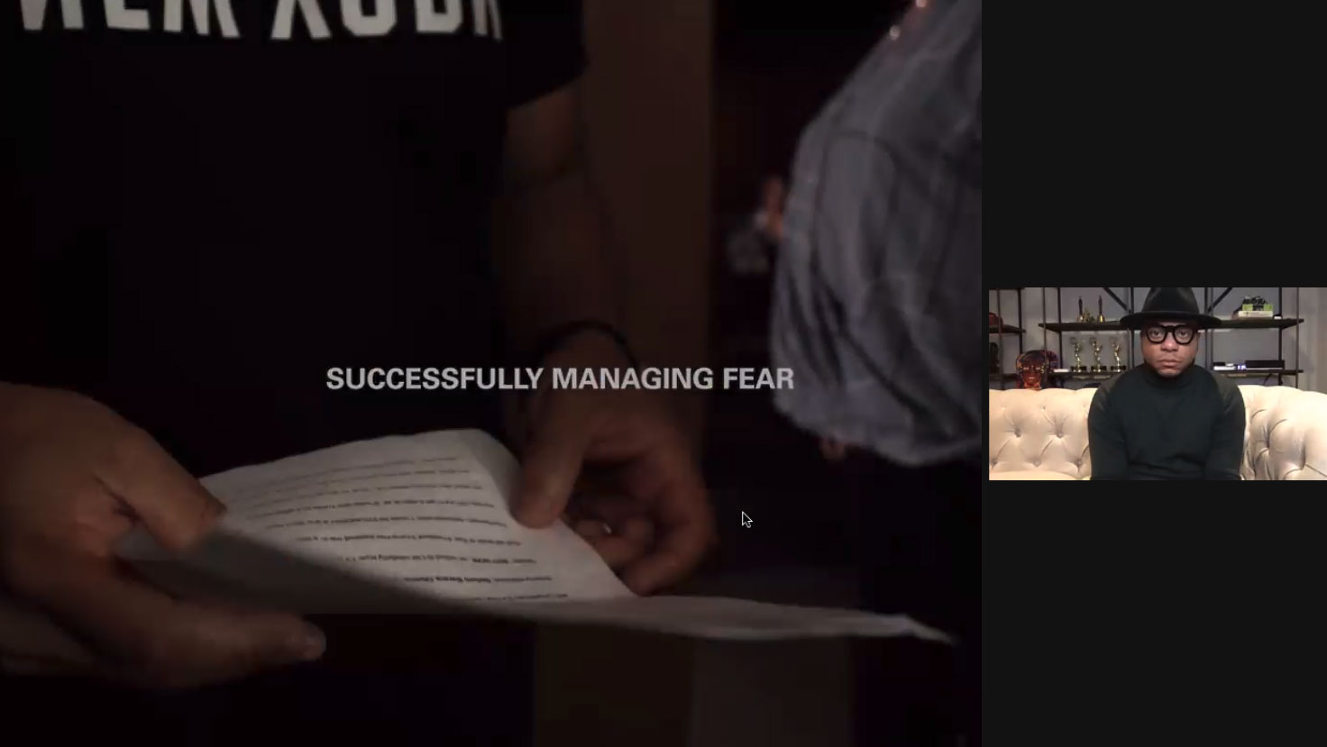 Douglas Davis successfully managing fear