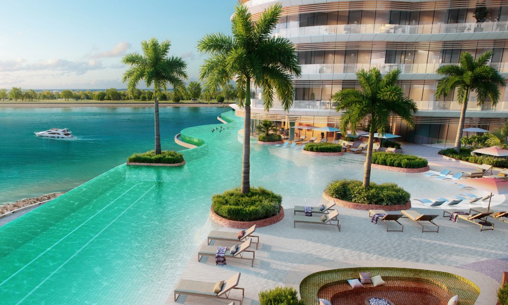 Trio Isle, a luxurious beachfront resort in the Philippines, featuring pristine sands and upscale amenities.