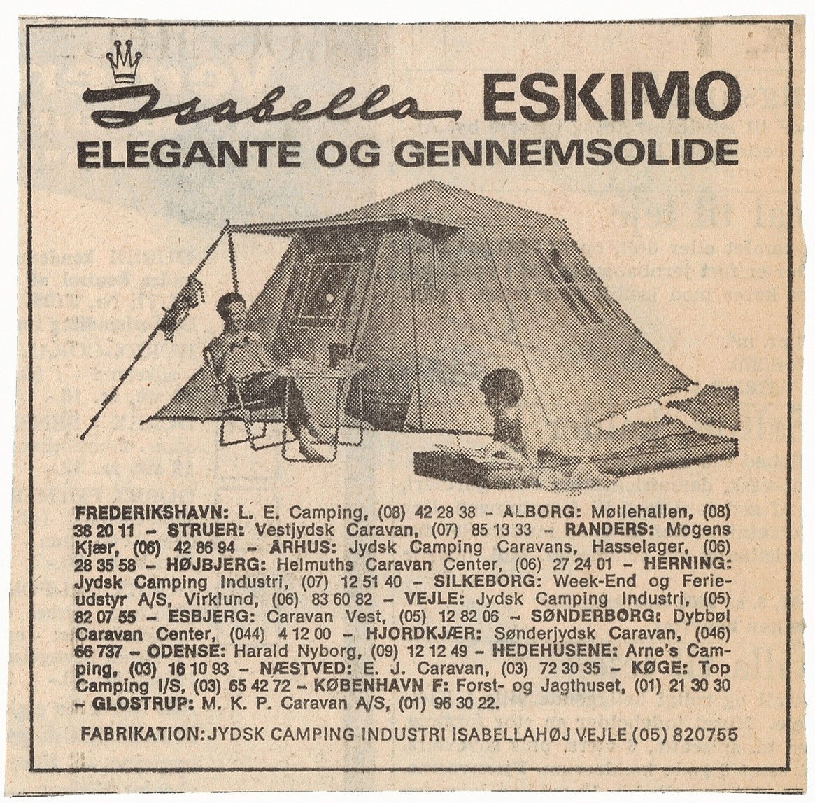 Isabella awnings in the 1990s