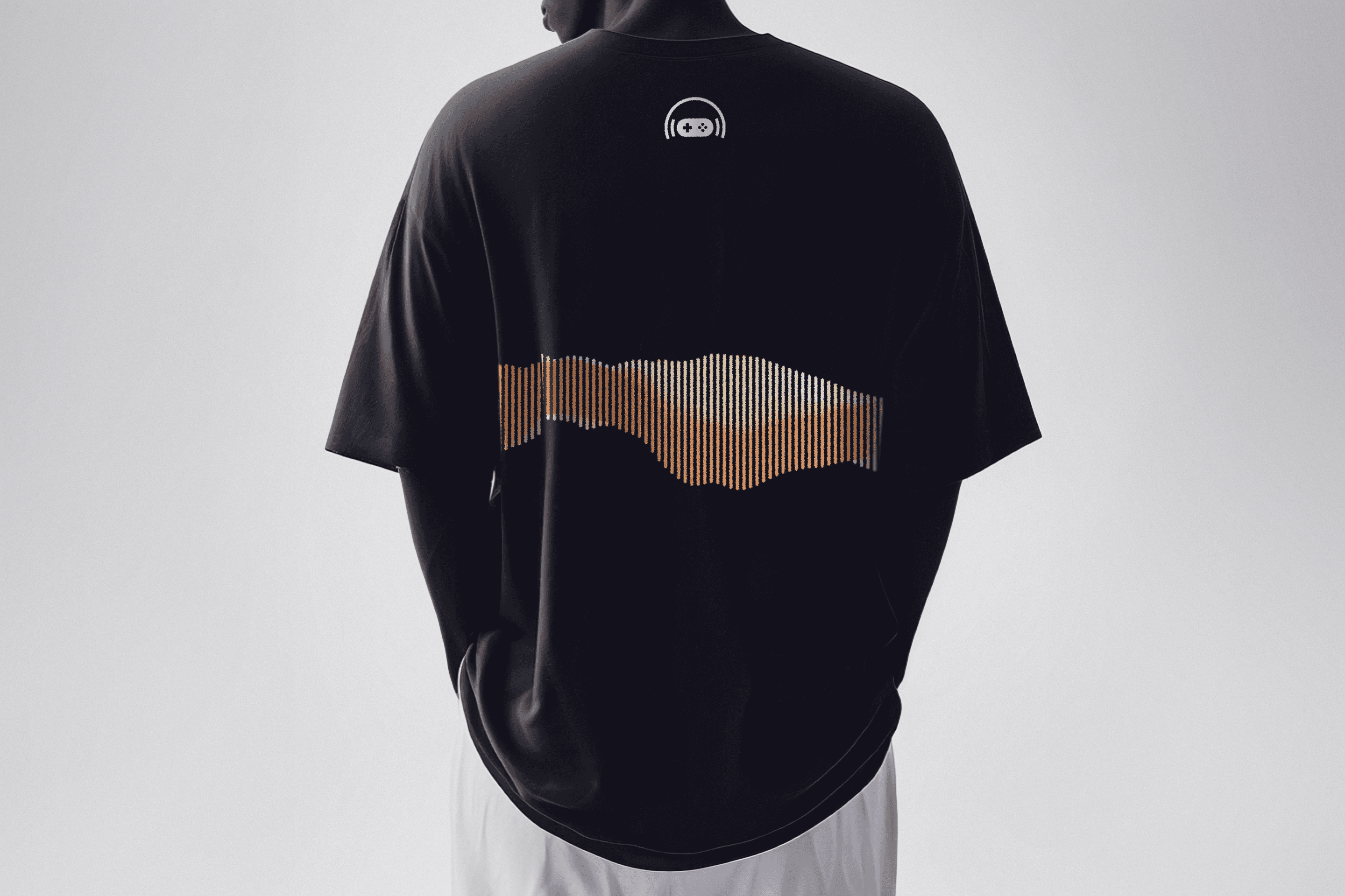 Mockup of an OC ReMix branded t-shirt.