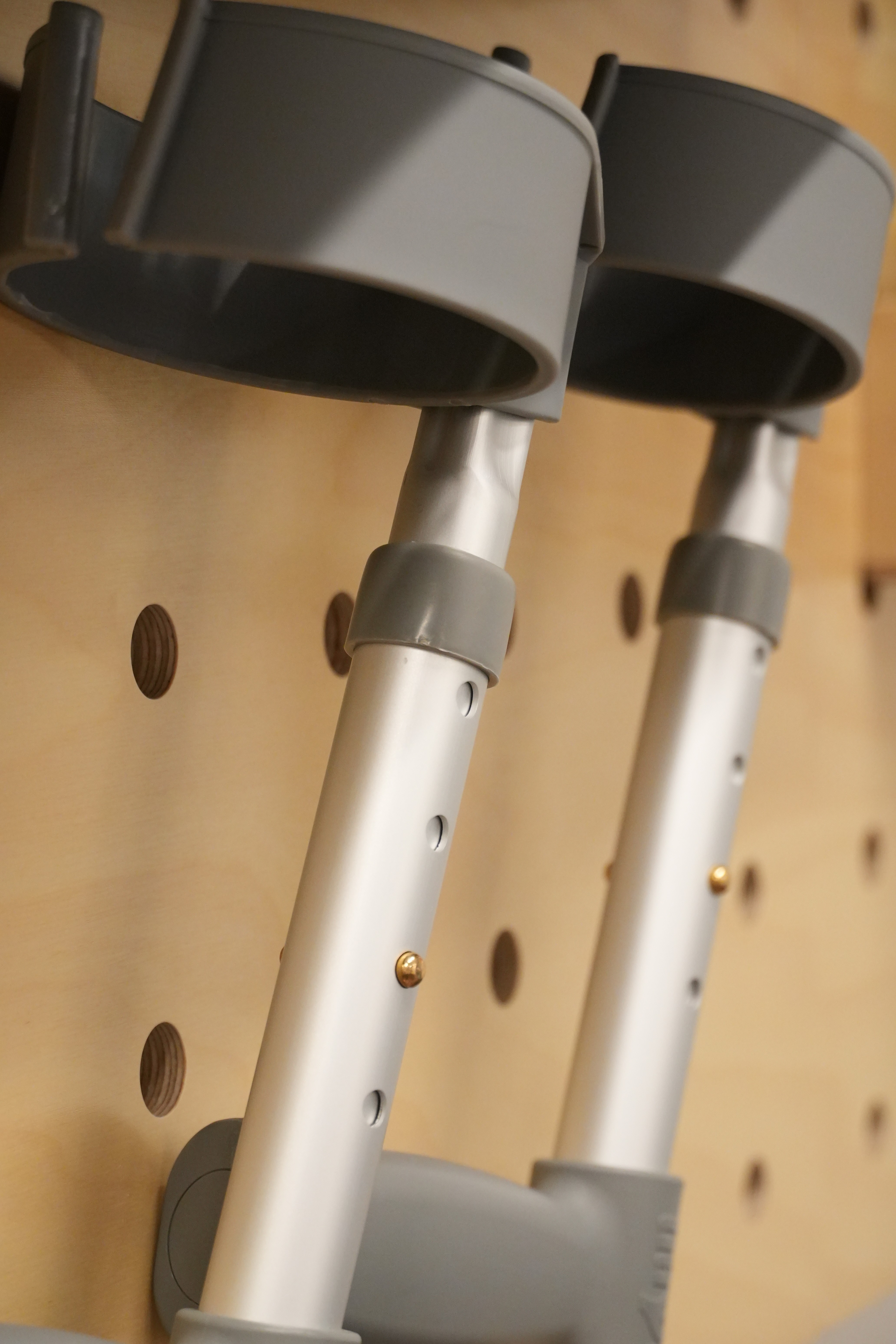 A pair of crutches