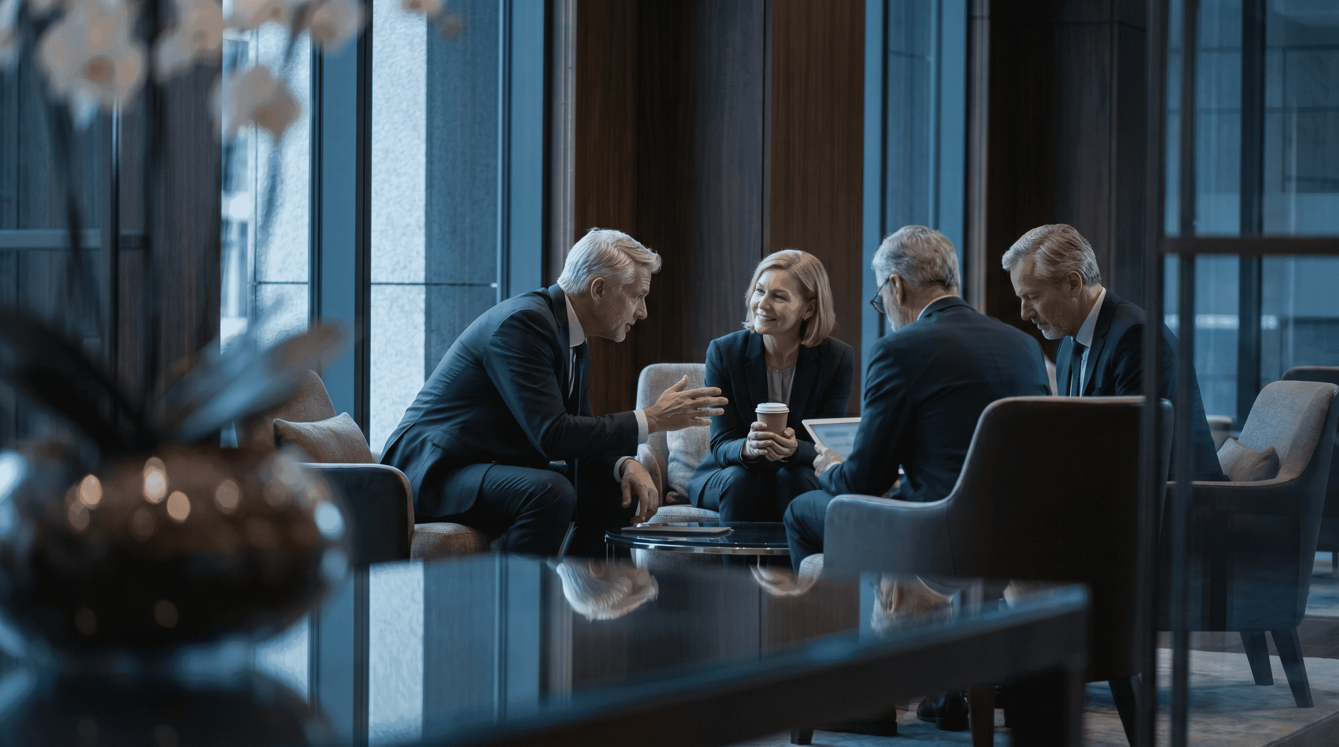 Commercial advisory discussion focused on growth, market access and execution planning.
