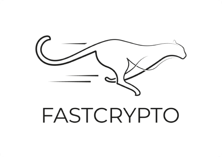 Fastcrypto logo in black on a light yellow background.