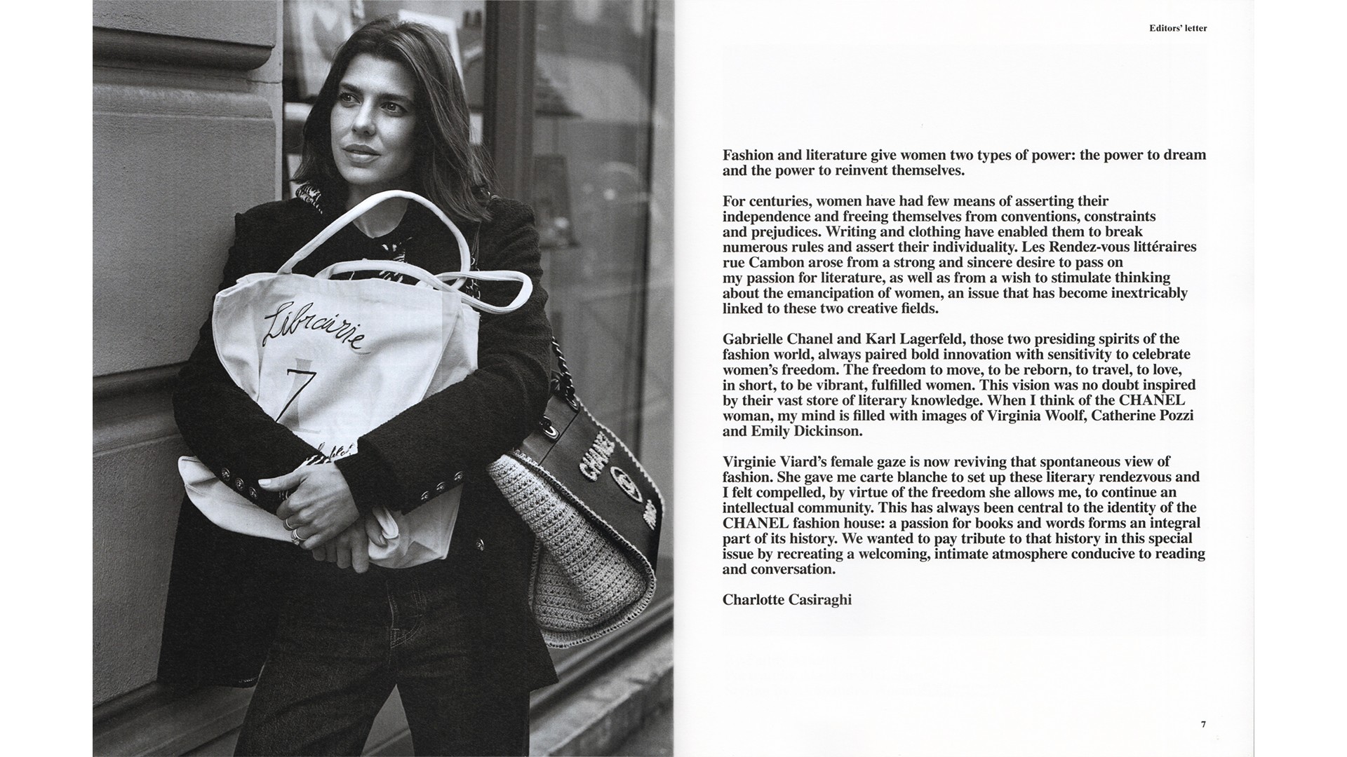 System Magazine Supplement Chanel Photographed by Alasdair McLellan Feautirng Keira Knightley and Charlotte Casiraghi