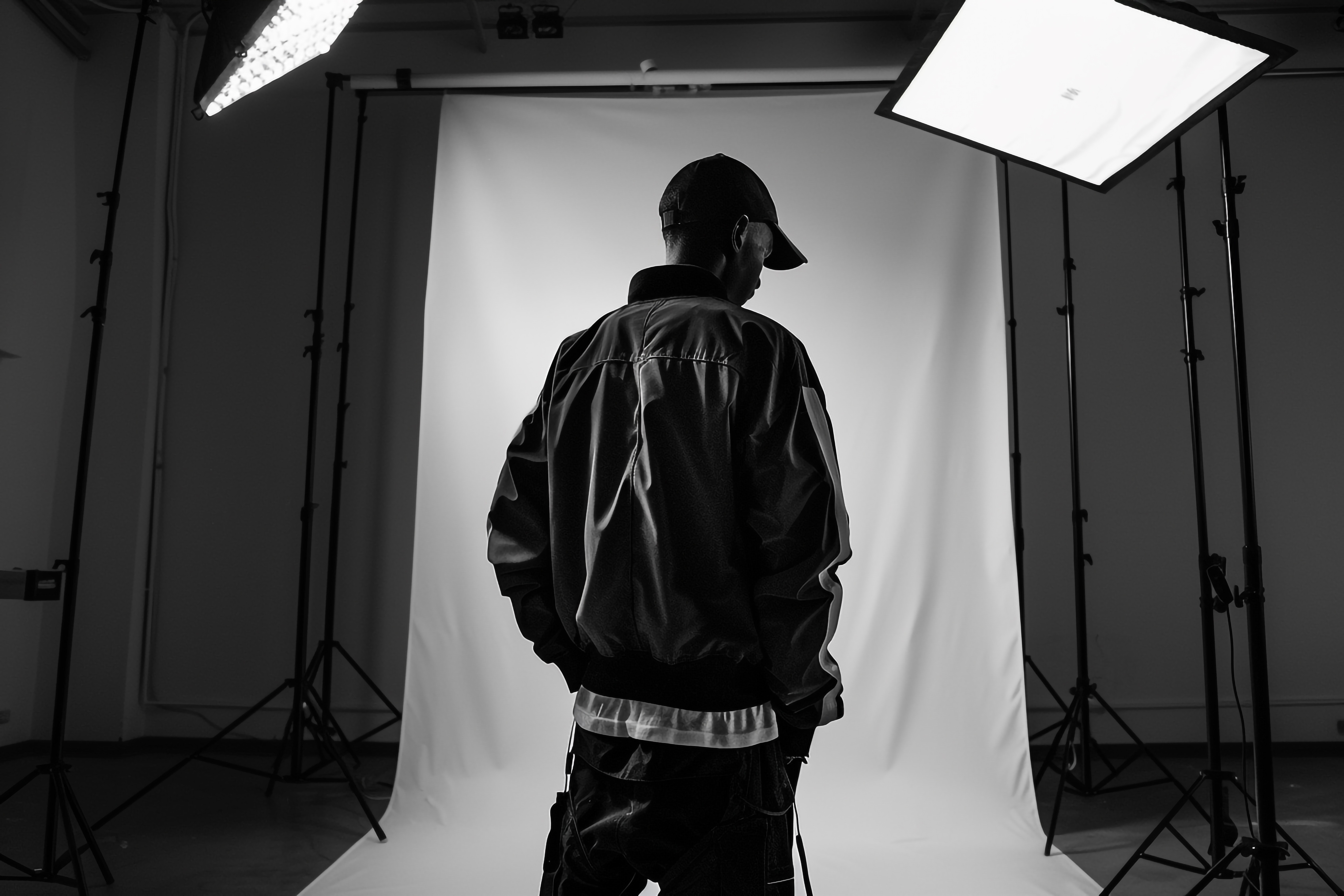 Stylish Fashion Model wearing hat in Cloth Infused Outfit.