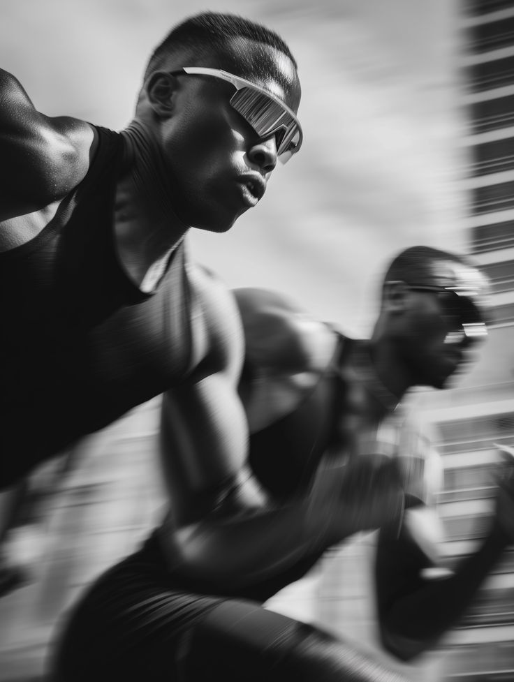 Feet running on a road