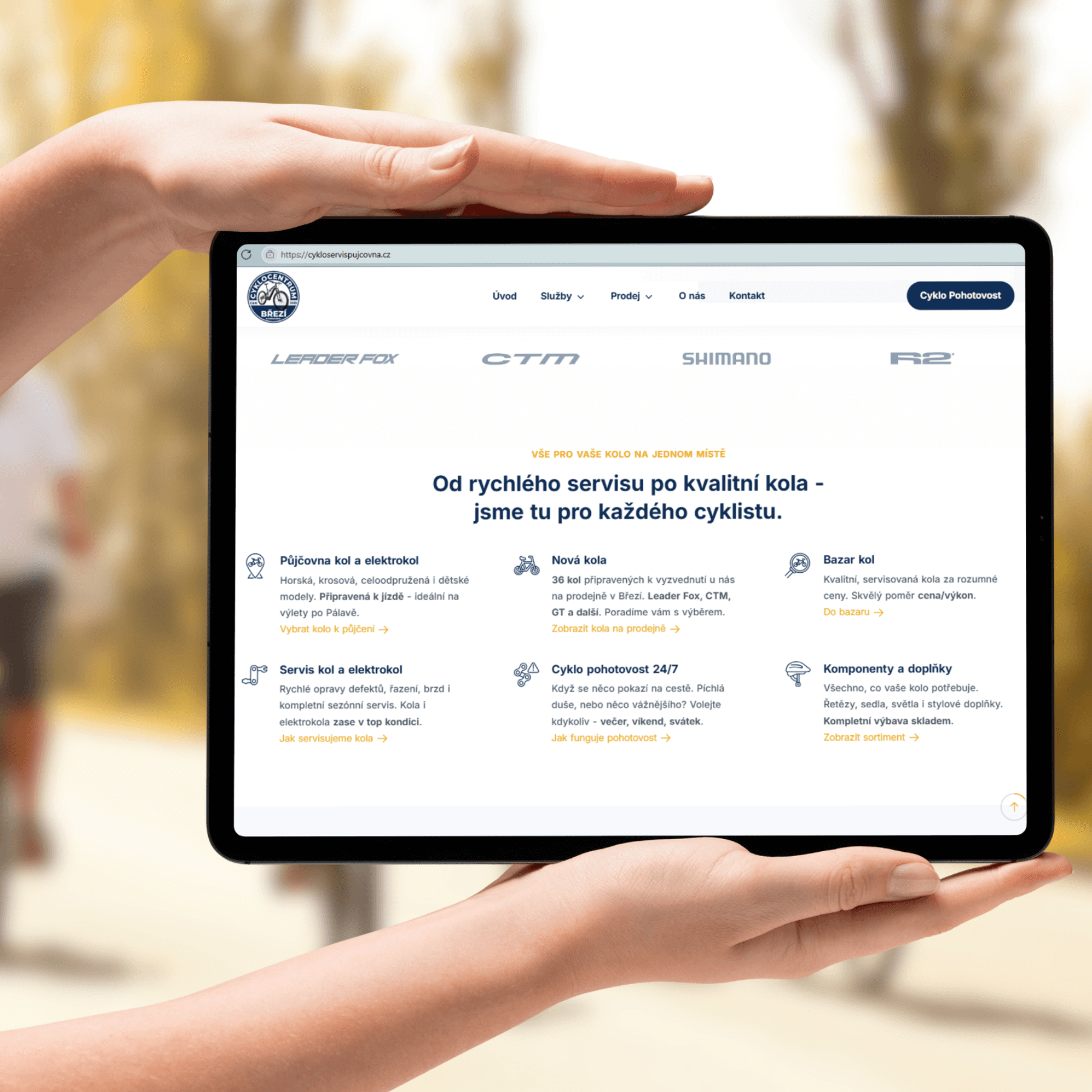 Cyklocentrum Březí - nabídka služeb